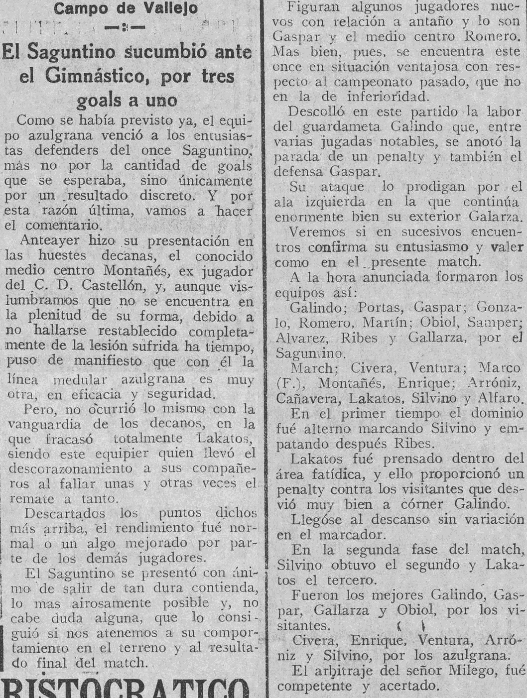 1926.11.28 (28 ноября 1926), Гимнастико - Атлетик Сагунтино, 3-1.png