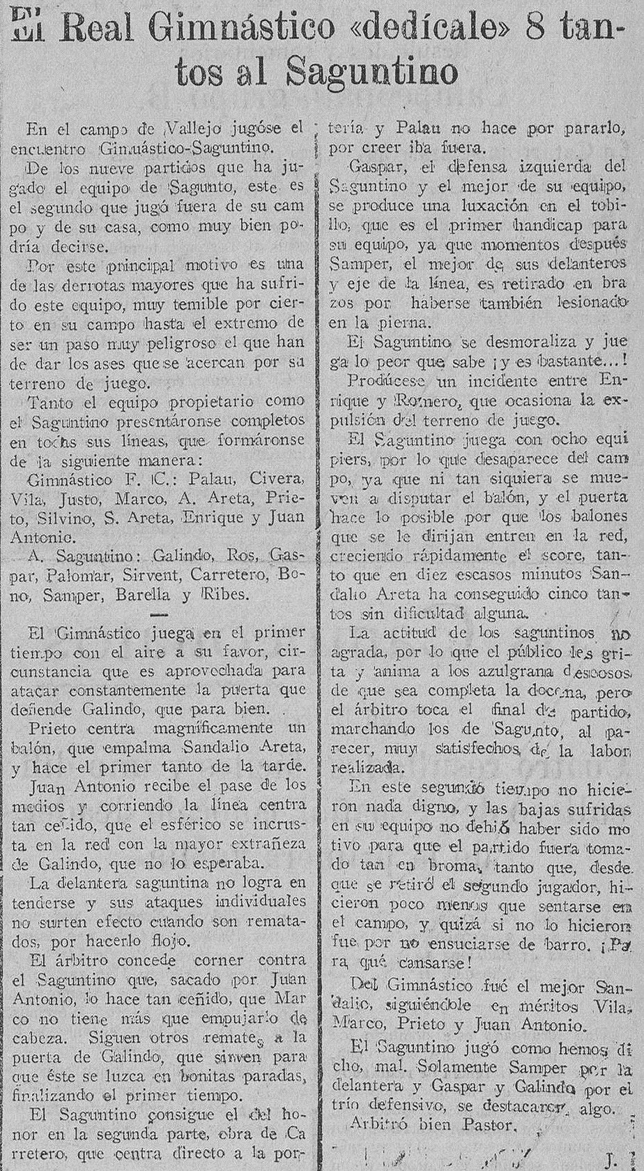 1927.11.20 (20 ноября 1927), Гимнастико - Атлетик Сагунтино, 8-1.png