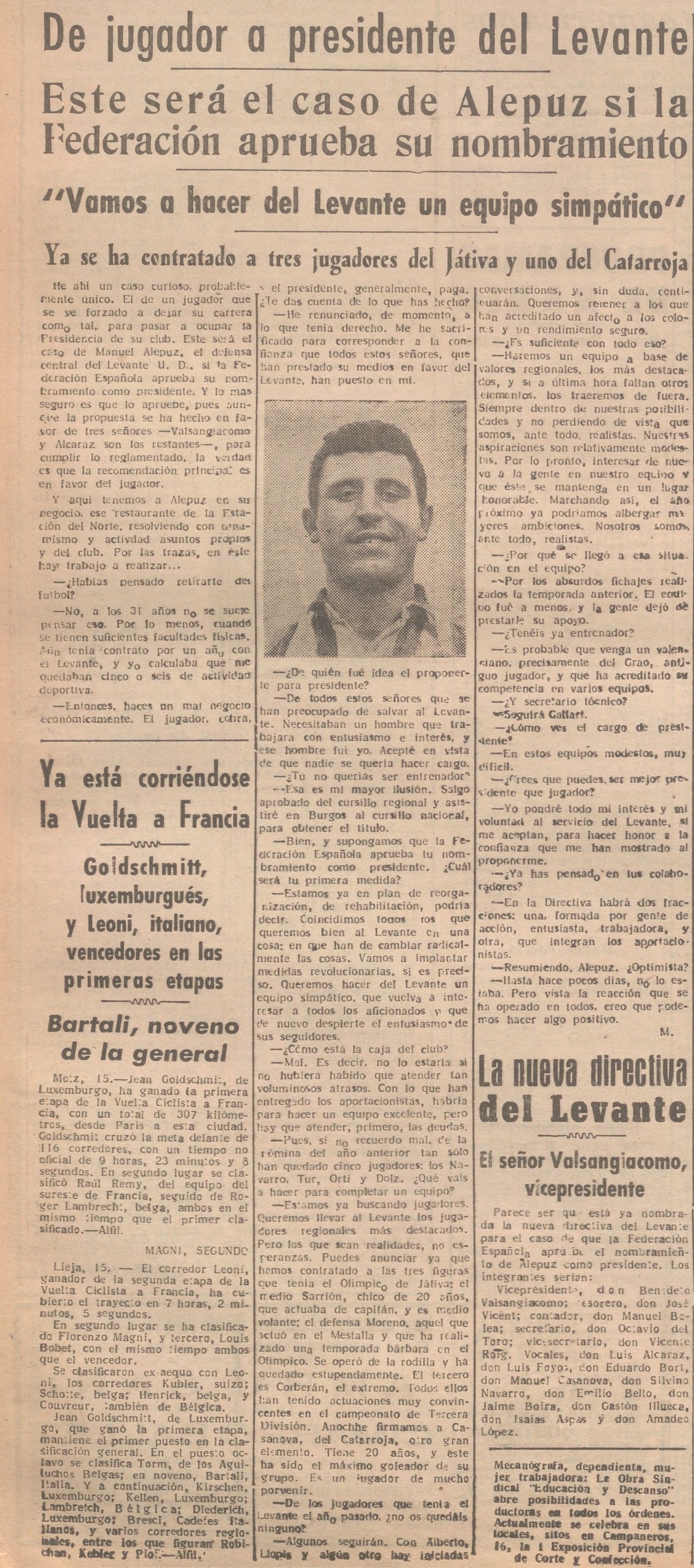 1950.07.15 (15 июля 1950), Алепус - новый президент Леванте.jpg
