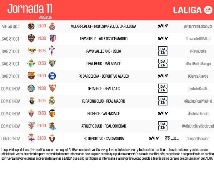 J11 Levante UD - At. Madrid (S. 31-10-26, 14:00)