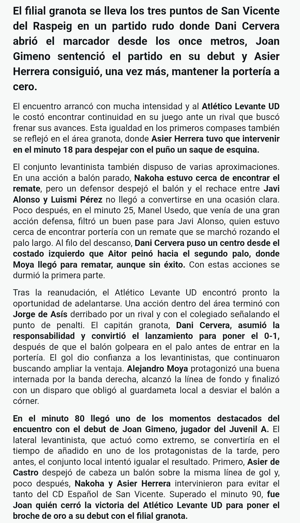 CD Español 0 At. Levante 2 / Dissabte 24-10 / 17:00