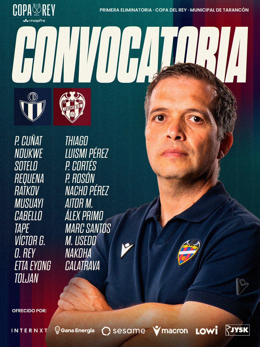 Tarancón - Levante / Primera ronda copera / X 28-10 / 19:00